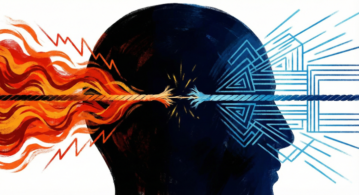 전두엽과 편도체 줄다리기